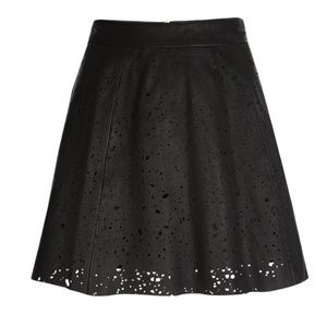 Rare All Saints Sierra Leather Skirt